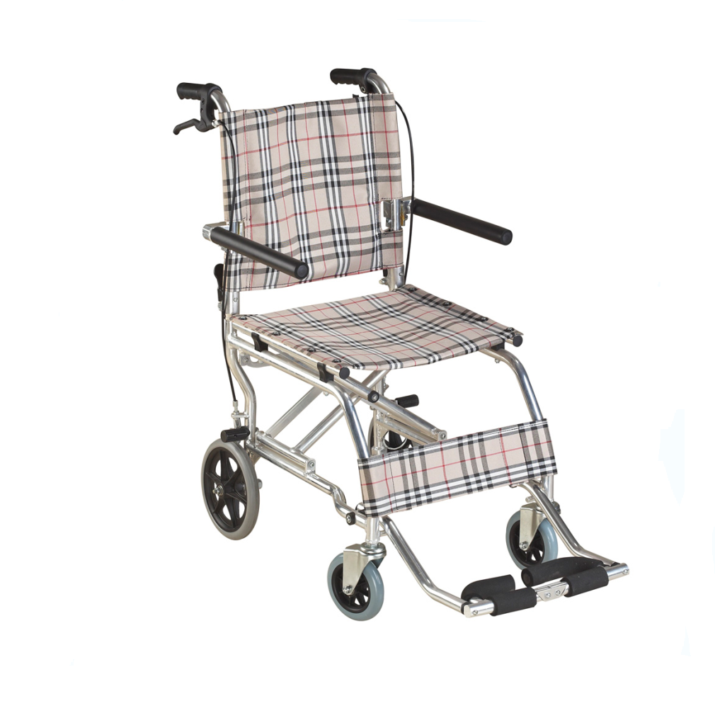 Folding Aluminum Transport Wheelchair